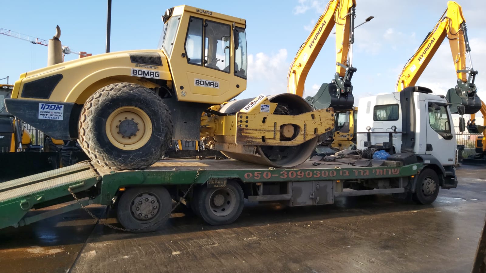 ציוד עבודה על משאית גרר בן מתוך האתר המקורי